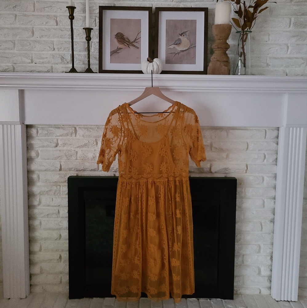 Xhilaration Embroidered Dress (donated)